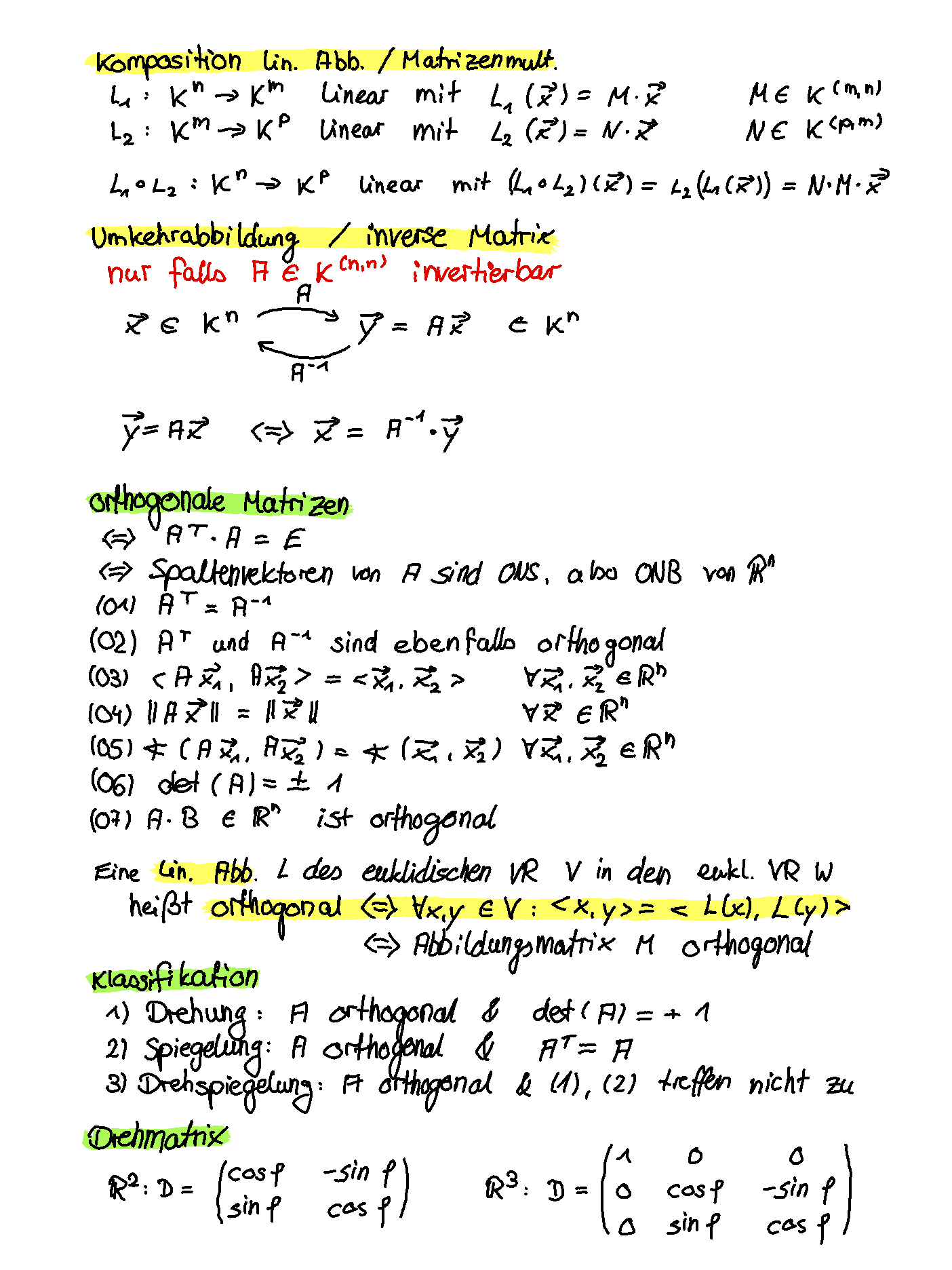 Lineare Abbildungen 2